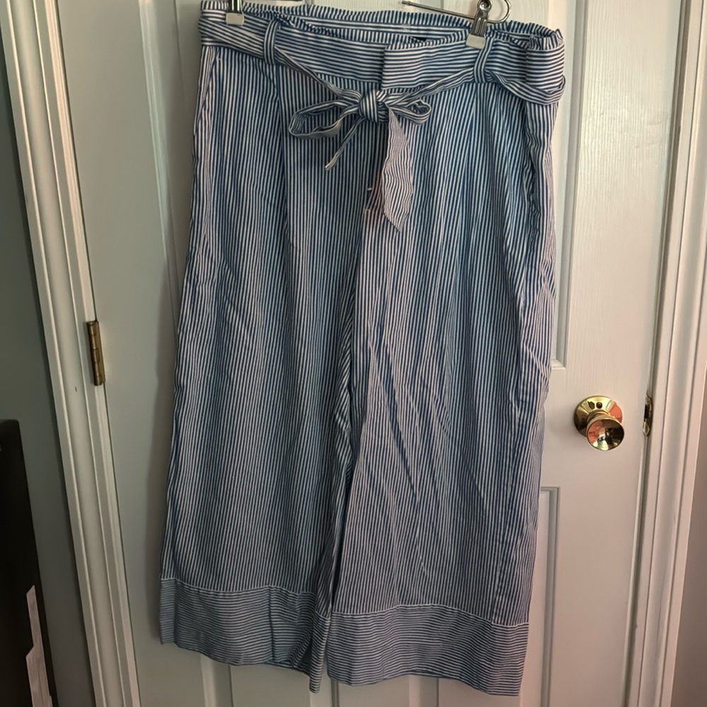 Cropped wide leg pants from Banana Republic.